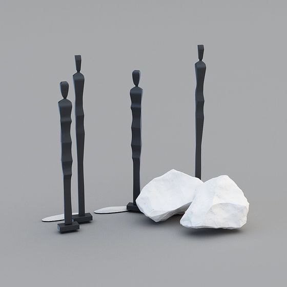 Abstract Human Sculpture 3D Model for Creative Projects