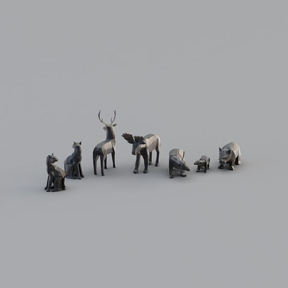 Low Poly Wildlife 3D Models for Nature Inspired Projects