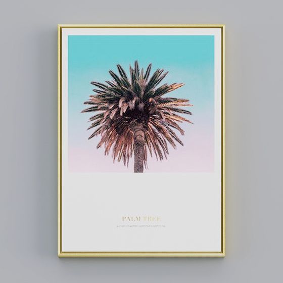 Realistic Low Poly Palm Tree 3D Model