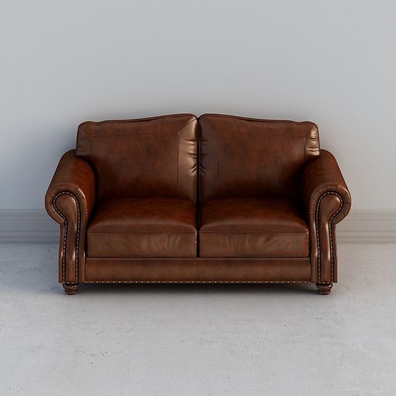 Vintage Leather Sofa 3D model for Modern Design