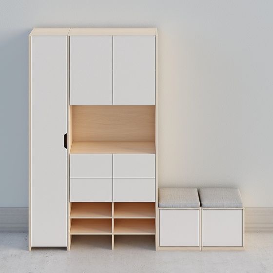 Urban Storage Cabinet 3D model for Modern Spaces