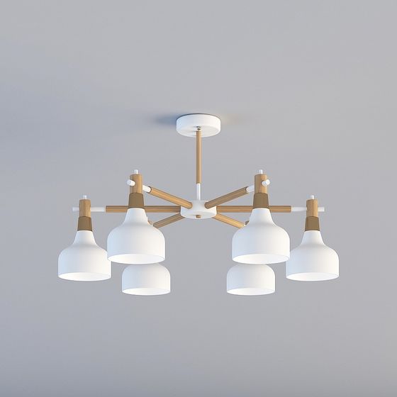 Elegant Low-Poly Pendant Light 3D Model