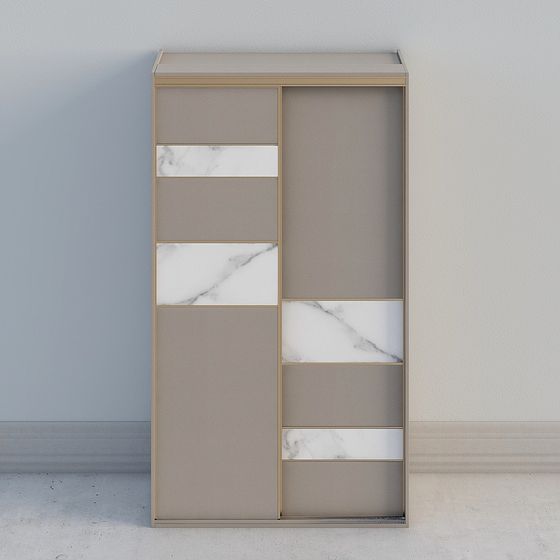 Modern Marble Mosaic Bookshelf 3D model