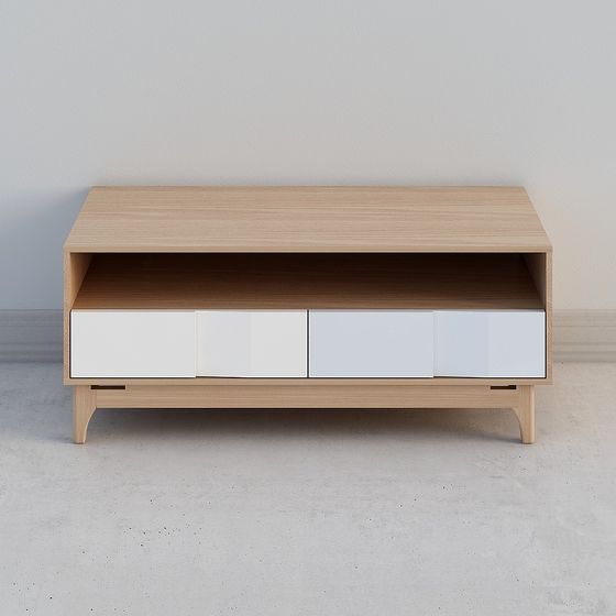 Modern Minimalist TV Stand 3D model