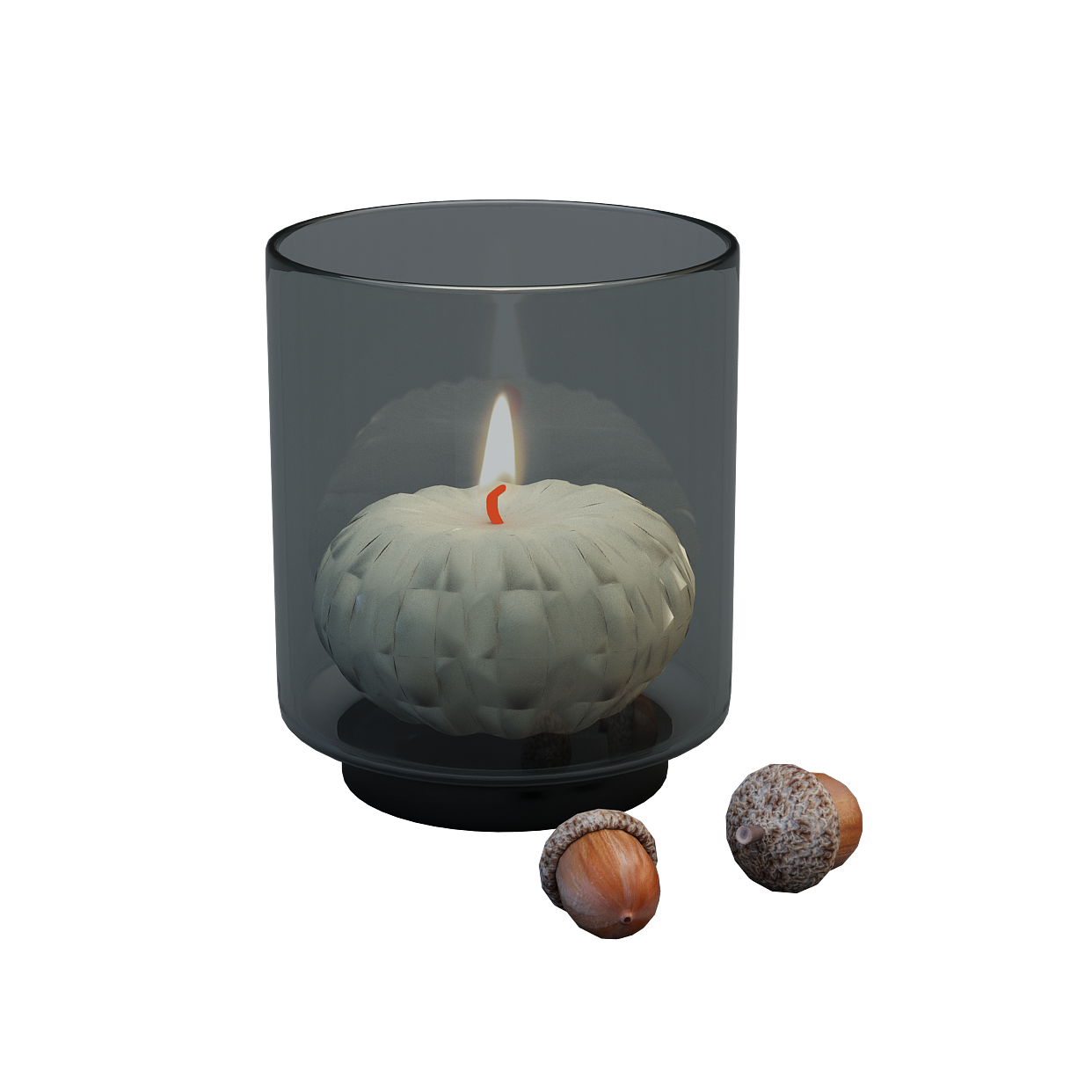 Elegant Low-Poly Candle Holder Model – Rustic & Modern Design