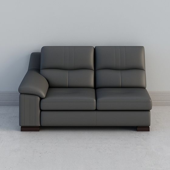 Modern Minimalist Low-Poly Sofa 3D model