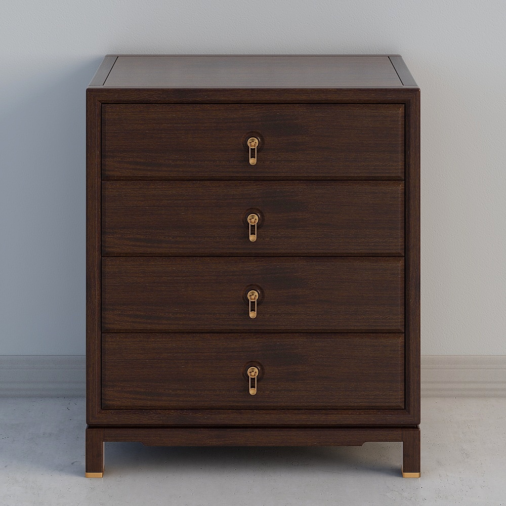 2876 Four-bucket cabinet dark