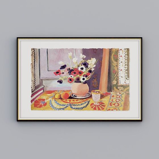 Charming Still Life by the Window 3D model