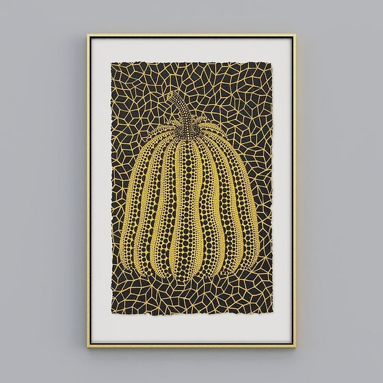 Dotted Pumpkin 3D model for Creative Projects