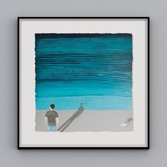 Lonely Back View 3D Model for Creative Projects