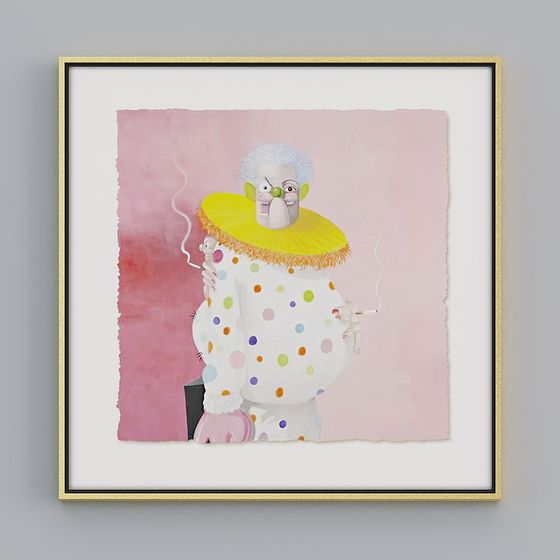 Charming Low-Poly 3D Model 'Old Fool'