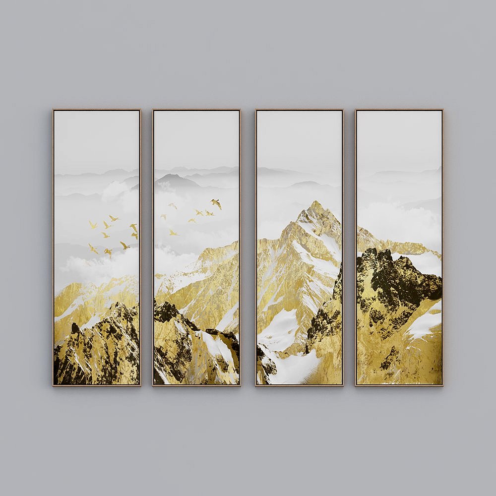 Tranh Trang Trí Trung Quốc Quad -JY00267