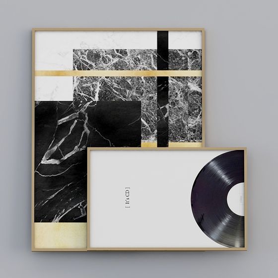 Vinyl Art Frame Low-Poly 3D model