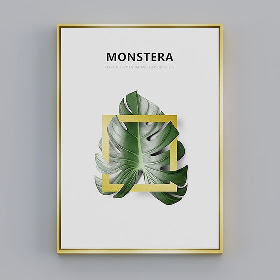 Elegant Monstera 3D model for Tropical Decor