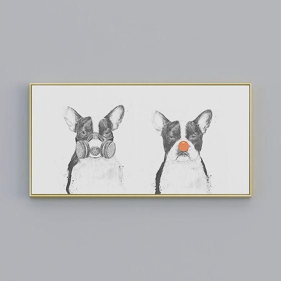 Orange and Gray Simple PS Box Painting 3D Model