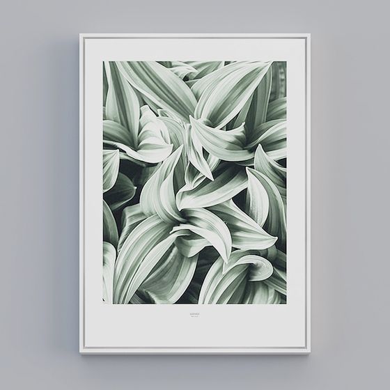 Hosta Leaves 3D Model - Low Poly Nature Design