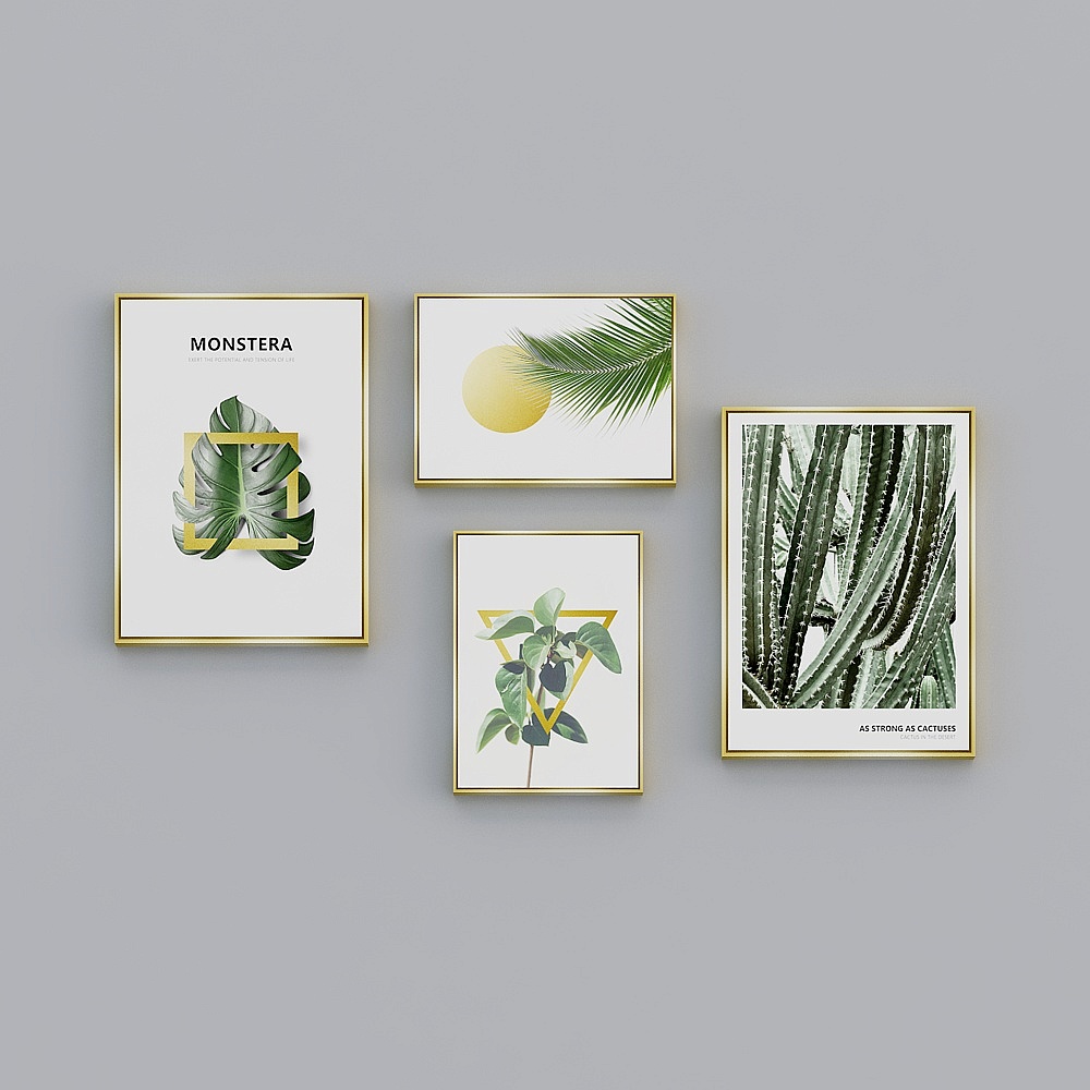 Alleanza decorativa - Natura nordica - Collage - Pittura decorativa