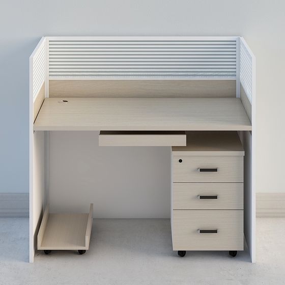 Modern Minimalist Mobile Desk 3D model
