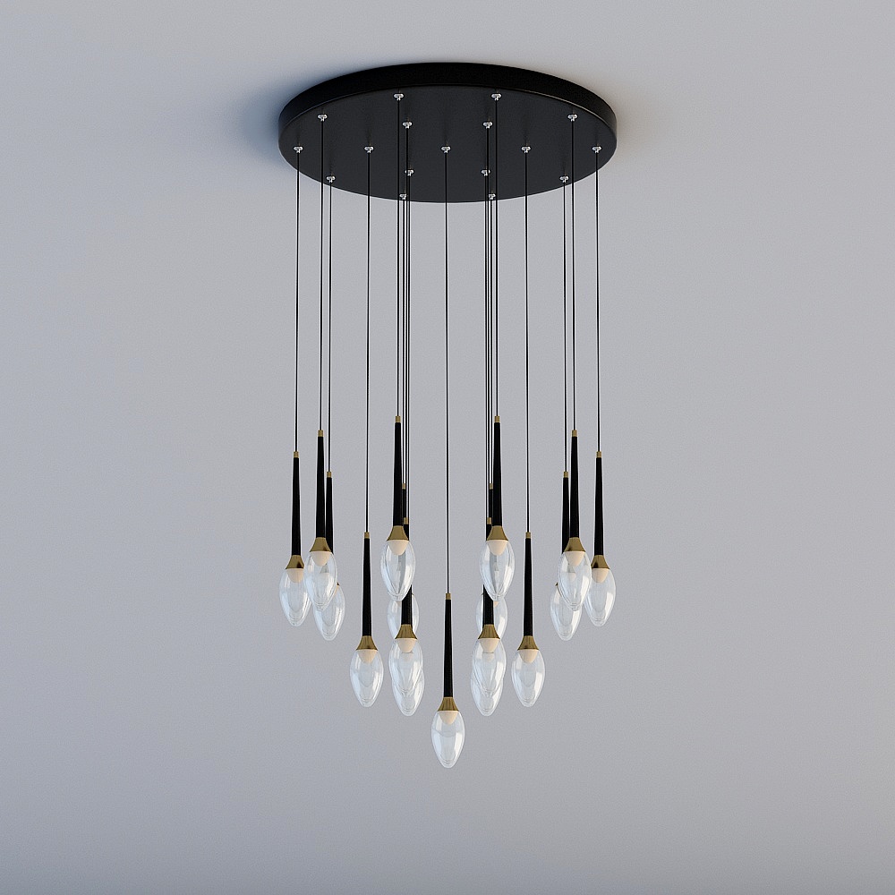 Rex Berkeley Modern Simple Fashion Creative Personality Living Room Bedroom Study Dining Room Core Light Series Chandelier Lights (15 Head)