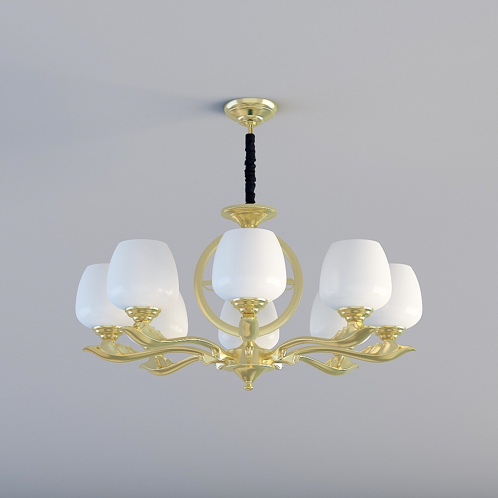 Rex's stilvolle atmosphärische Retro-Ästhetik neue chinesische Wohnzimmer Schlafzimmer Arbeitszimmer Esszimmer Kronleuchter Kupferlampe (8 Köpfe)