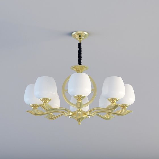 Rex's stilvolle atmosphärische Retro-Ästhetik neue chinesische Wohnzimmer Schlafzimmer Arbeitszimmer Esszimmer Kronleuchter Kupferlampe (8 Köpfe)