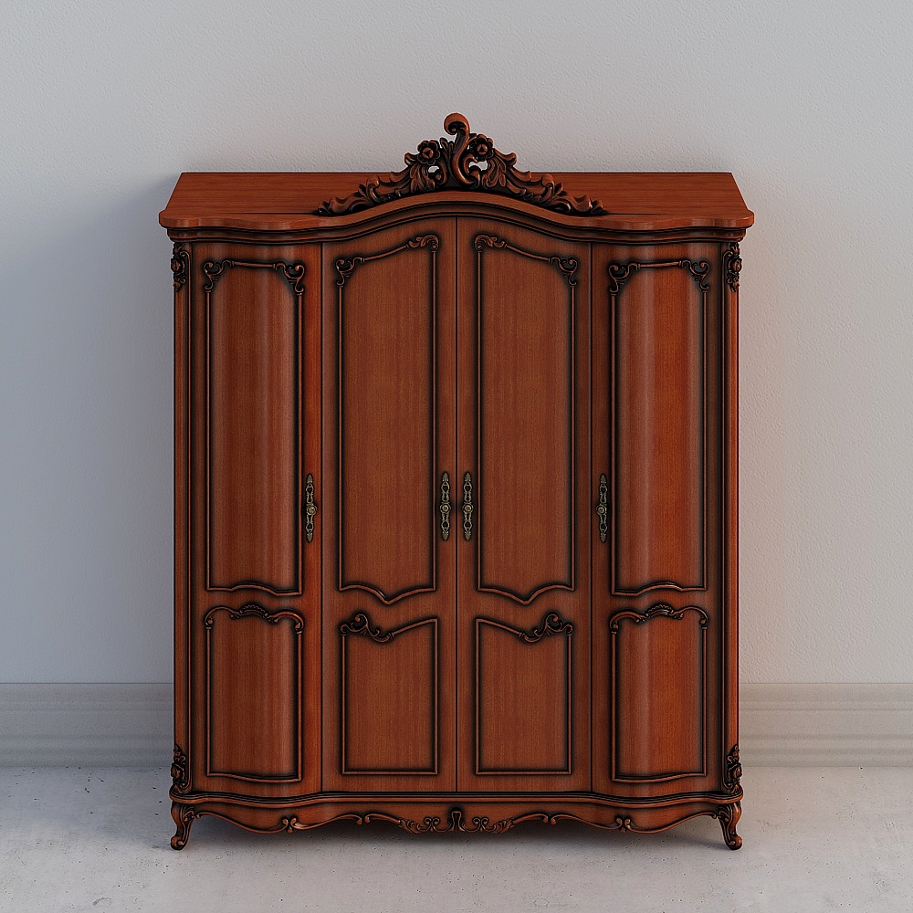 709 Four-door wardrobe antique