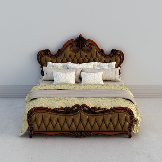 Royal Elegance Bed 3D model
