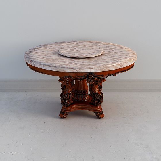 โต๊ะกลมโบราณ 616