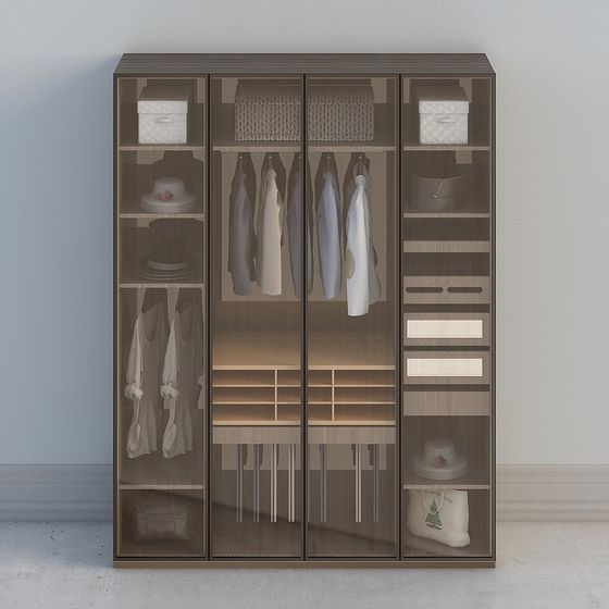 Minimalist Wardrobe 3D model