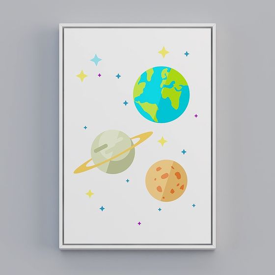 Galactic Adventure 3D model for Cosmic Exploration