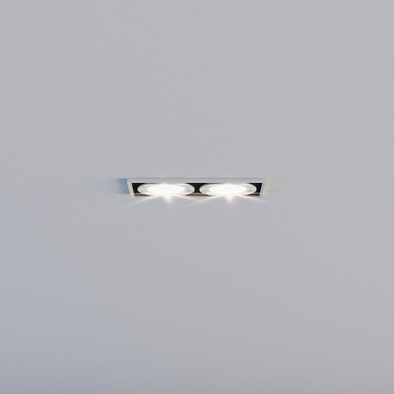 Sleek Double-Headed Wall Light 3D model