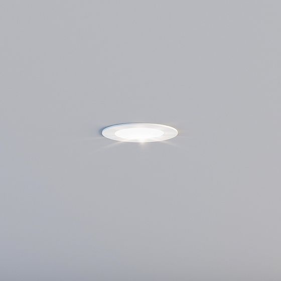 Sleek Embedded Light Fixture 3D model