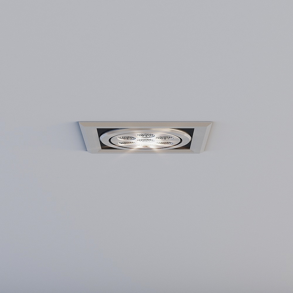 Stylish Embedded Light Fixture 3D model