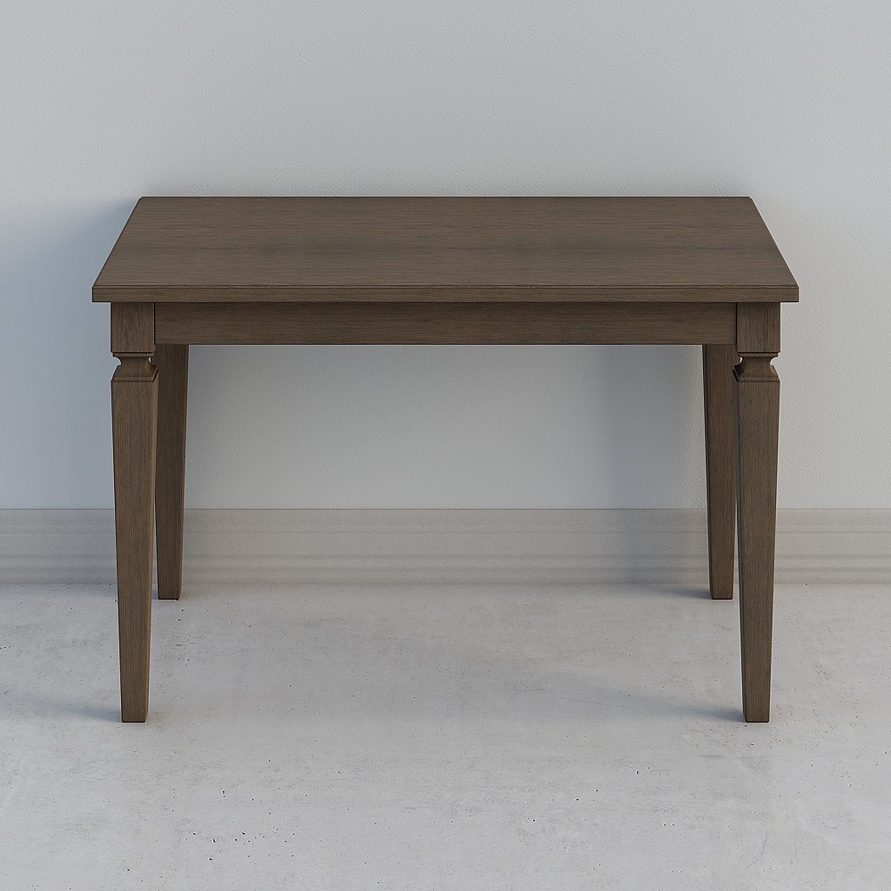 Ait House American modern minimalist charcoal gray 1.2 meter small table solid wood table foot solid wood long table 4 people table DS823111