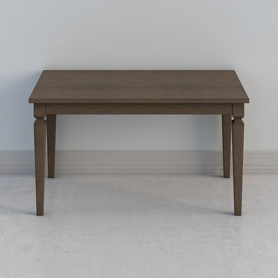 Urban Corner Dining Table 3D model for Modern Spaces