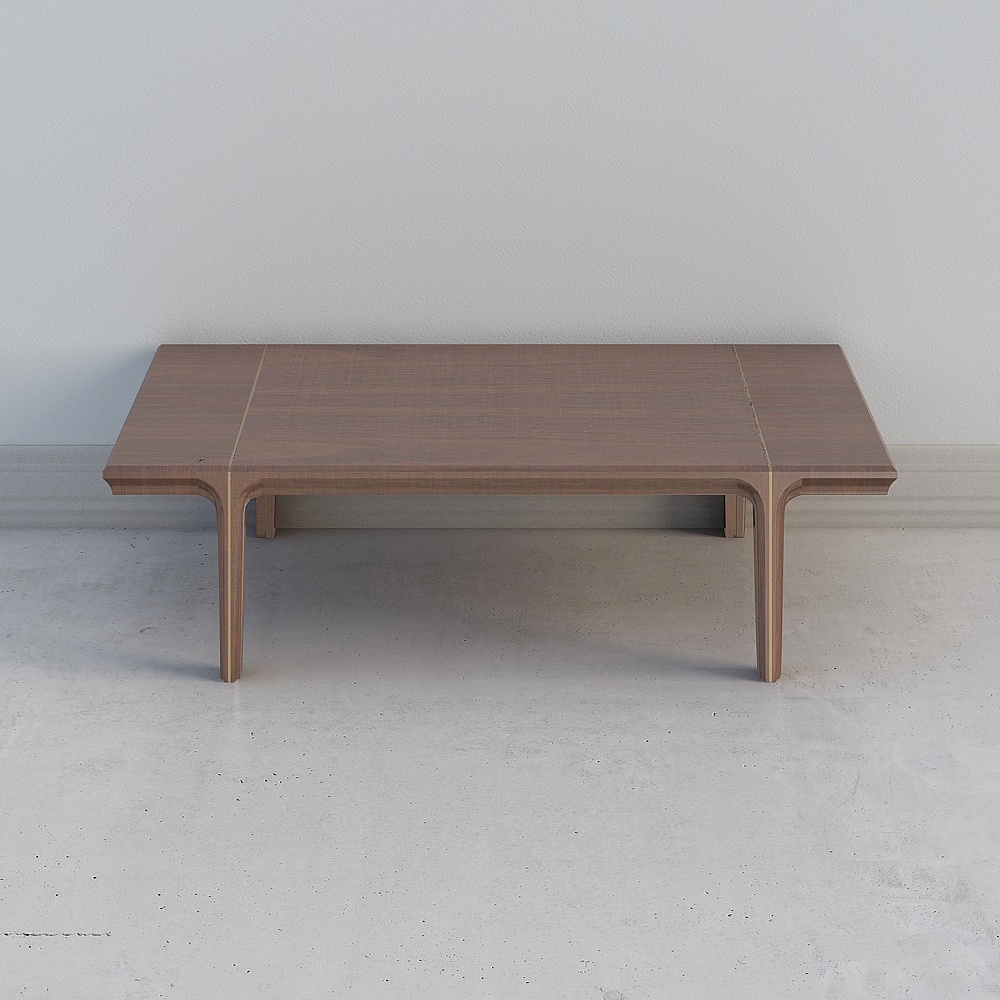 Murong-T0004-0207-0W100 Lucca Luca-Couchtisch Walnuss