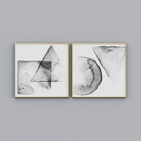 Abstract Geometric Frame 3D model