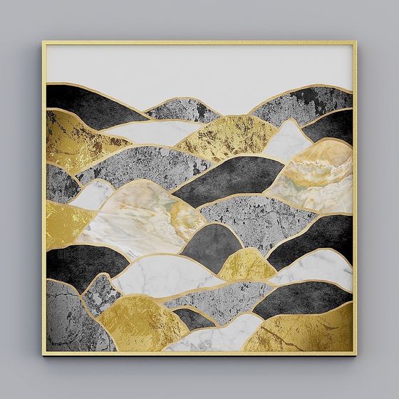 Low Poly Abstract Mountain 3D Model for Creative Projects