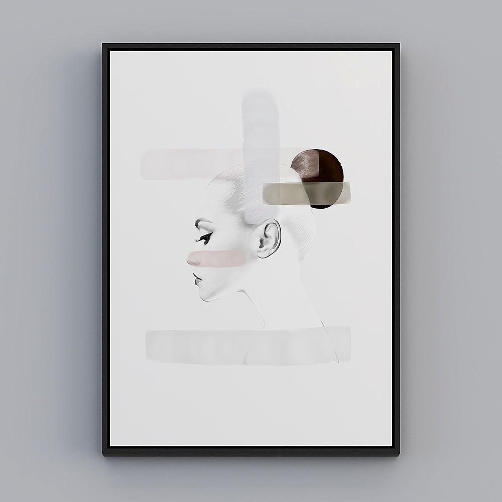 Abstract Outline 3D model - Low Poly Design