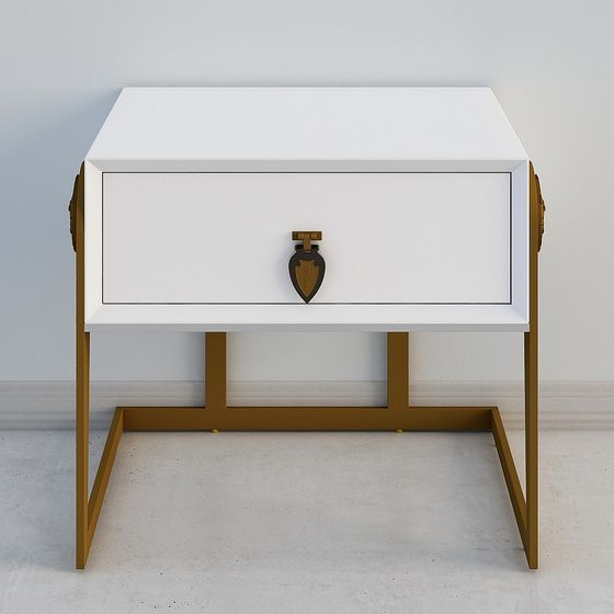 Stylish Low-Poly Nightstand 3D model