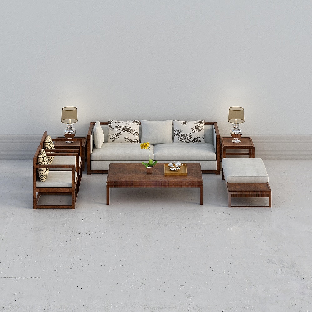 Junlan ceiling-Oriental story-Chinese sofa