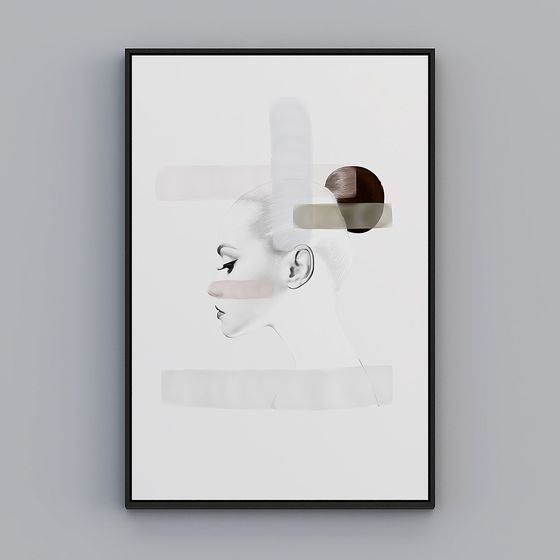 Abstract Light and Shadow 3D Model for Creative Projects