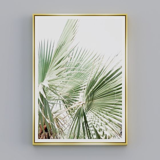 Palm Leaf Poster 3D model