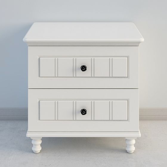 Elegant Minimalist Nightstand 3D model