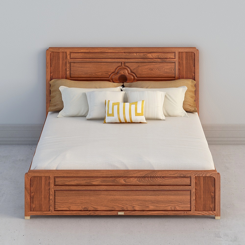 New Chinese Huayun - Queen Bed