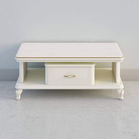 Elegant Classic Coffee Table 3D model for Living Spaces