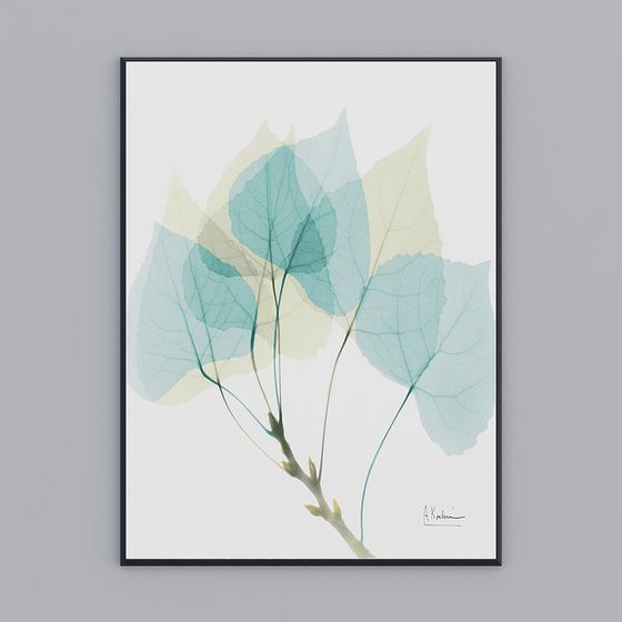 Elegant Transparent Leaf 3D Model for Modern Designs