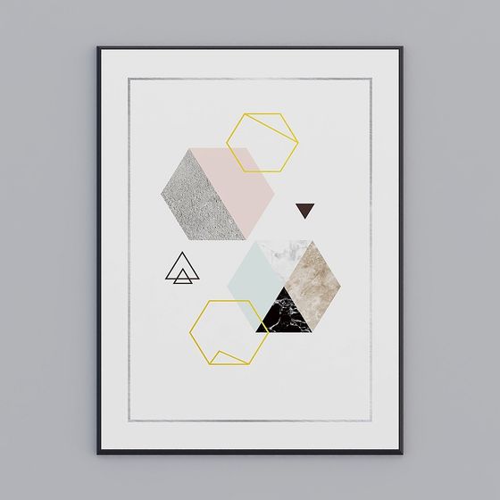 Abstract Geometric Frame 3D model