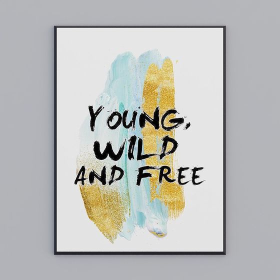 Young, Wild and Free 3D model - Low Poly Artwork