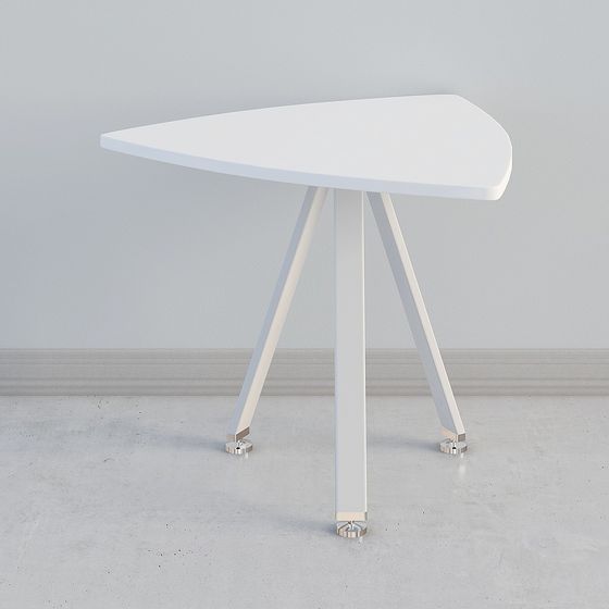 Sleek Streamlined Side Table 3D model